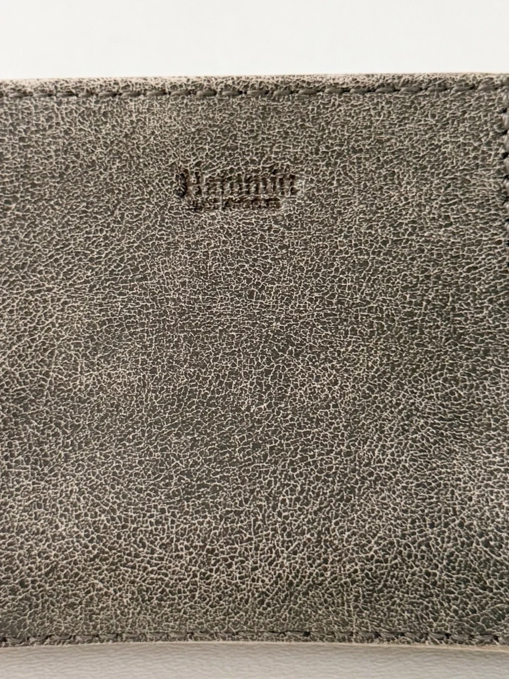 Hammitt 110 North Leather Wallet Taupe Pewter Silver Studded Minimalist Designer
